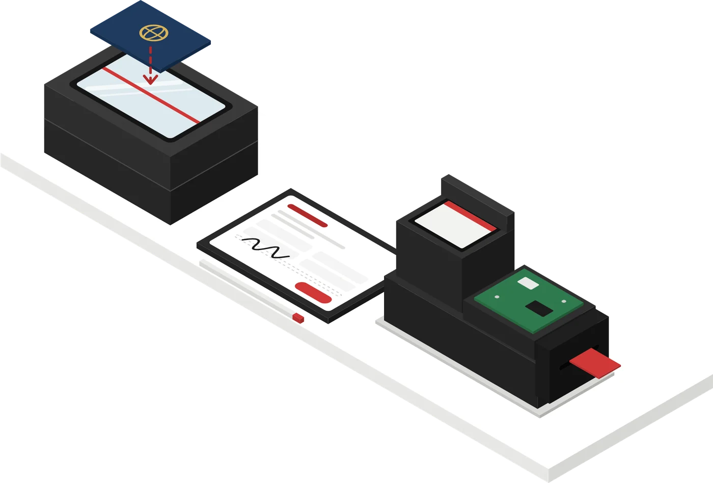 Hotel Passport Scanner, e-Registration Card & Room Key Dispenser | AMUT